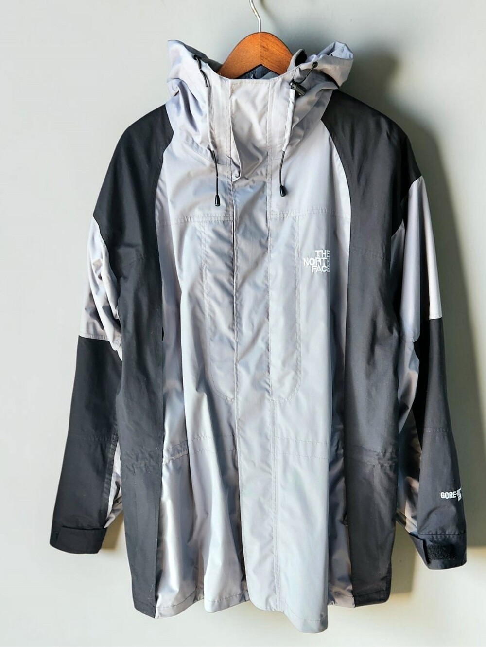 Y2K The North Face Goretex XCR 3 In 1 Jacket Mens 2XL Summit Ripstop Grey Black
